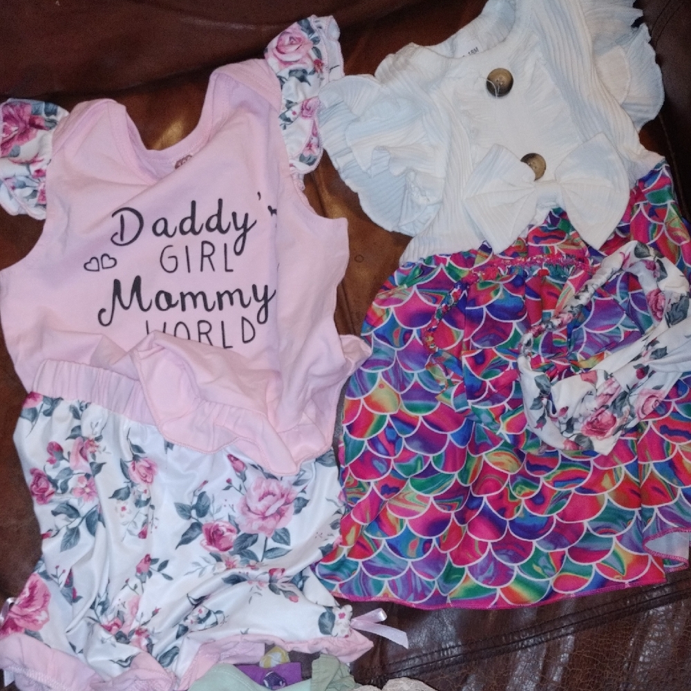 Floral and Mermaid Kids Casual Bottoms